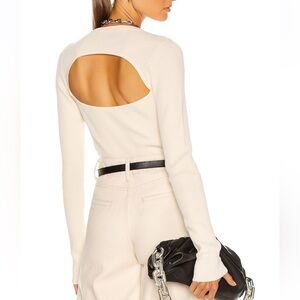 NWT REMAIN Basel Long Sleeve Open Back Knit Sweater Size 6/38